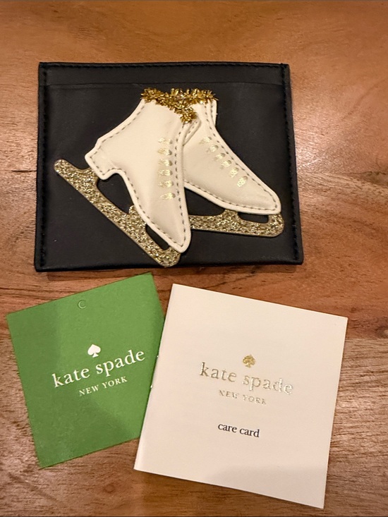 kate spade Handbags - NWT Kate Spade Figure Skates Card Holder [rare, very limited edition]